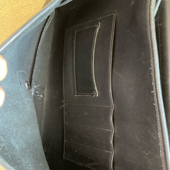 Coach Vintage Metropolitan Unisex Leather Briefcase Brass/Black - Picture 6 of 12